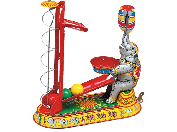 Elefantenballspiel, Aufzugswerk